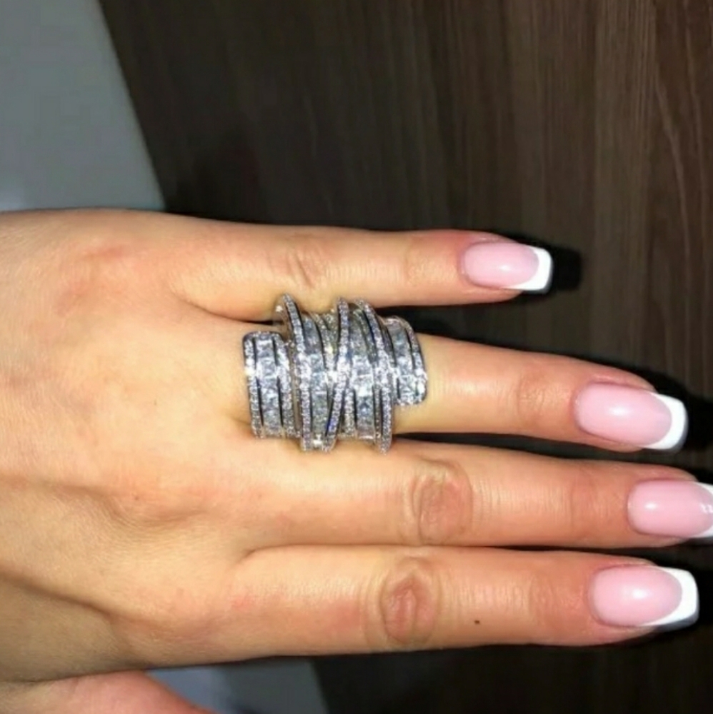 New Silver Wide Ring - Picture 5 of 5
